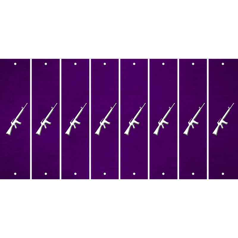 Purple Oil Rubbed Cut Fun Strips (Set of 8) M16 RIFLE
