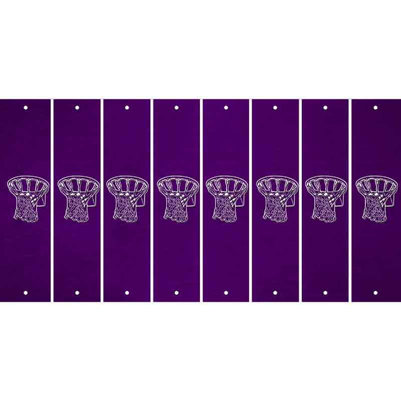 Purple Oil Rubbed Cut Fun Strips (Set of 8) BAT