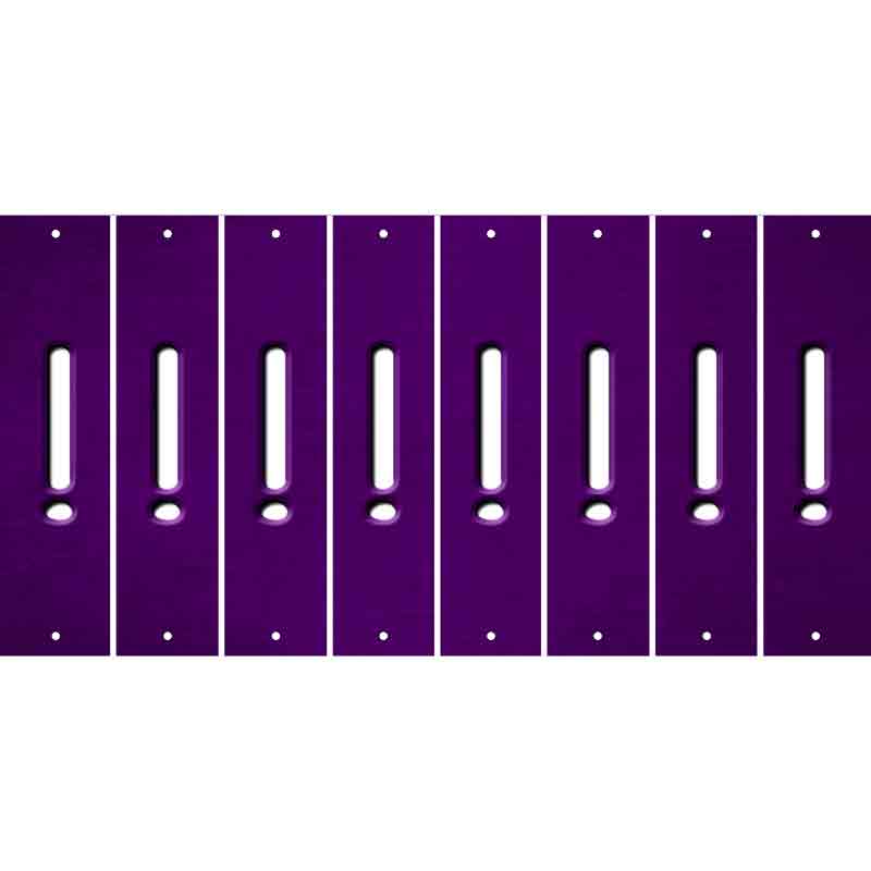 Purple Oil Rubbed Cut Fun Strips (Set of 8) &