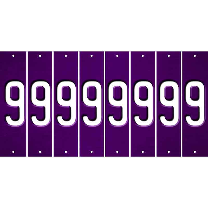 Purple Oil Rubbed Cut Fun Strips (Set of 8) BLANK