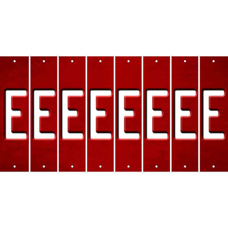 Red Oil Rubbed Cut Fun Strips (Set of 8) F