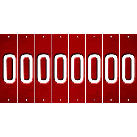 Red Oil Rubbed Cut Fun Strips (Set of 8) P