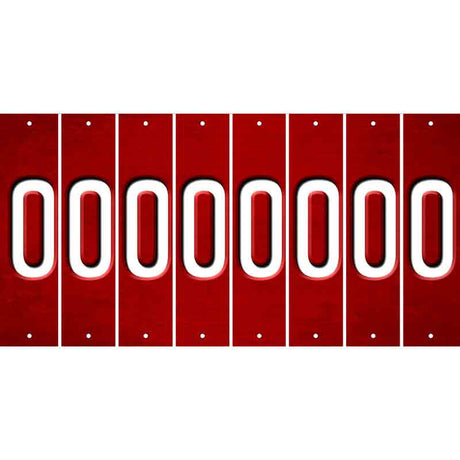 Red Oil Rubbed Cut Fun Strips (Set of 8) 1