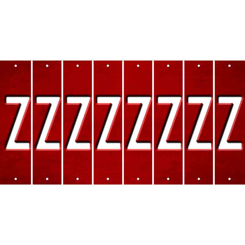 Red Oil Rubbed Cut Fun Strips (Set of 8) 0