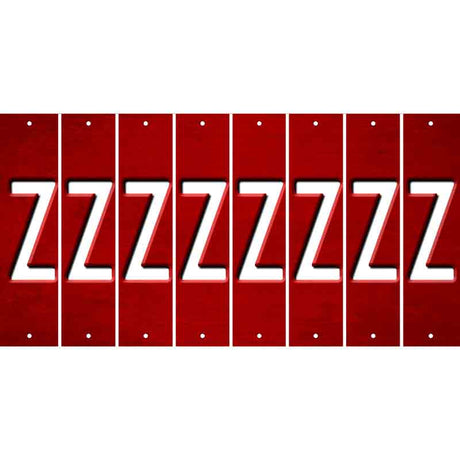 Red Oil Rubbed Cut Fun Strips (Set of 8) 0