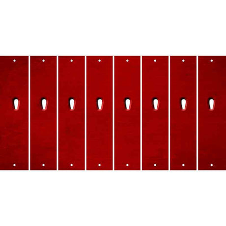 Red Oil Rubbed Cut Fun Strips (Set of 8) $