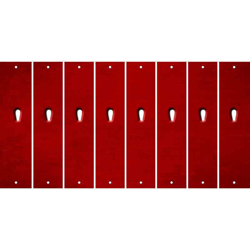 Red Oil Rubbed Cut Fun Strips (Set of 8) $