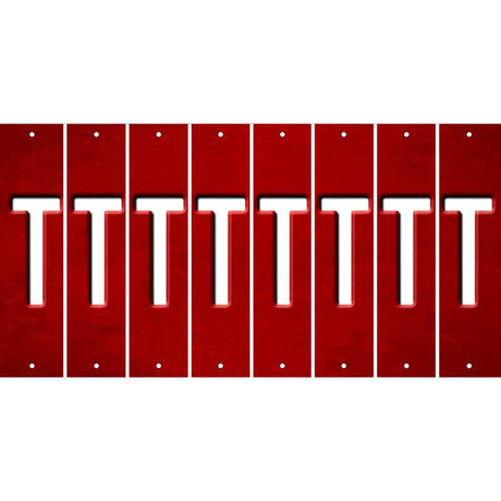 Red Oil Rubbed Cut Fun Strips (Set of 8) U