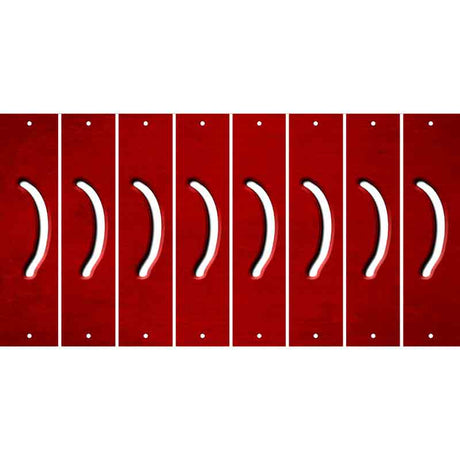 Red Oil Rubbed Cut Fun Strips (Set of 8) 2ND AMENDMENT