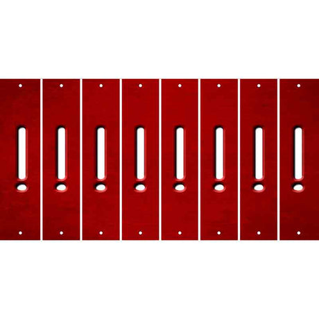 Red Oil Rubbed Cut Fun Strips (Set of 8) &