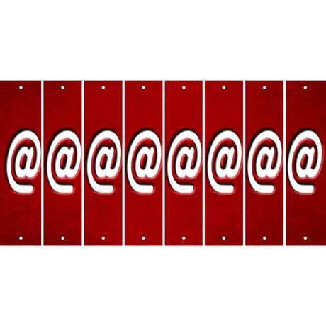 Red Oil Rubbed Cut Fun Strips (Set of 8) !