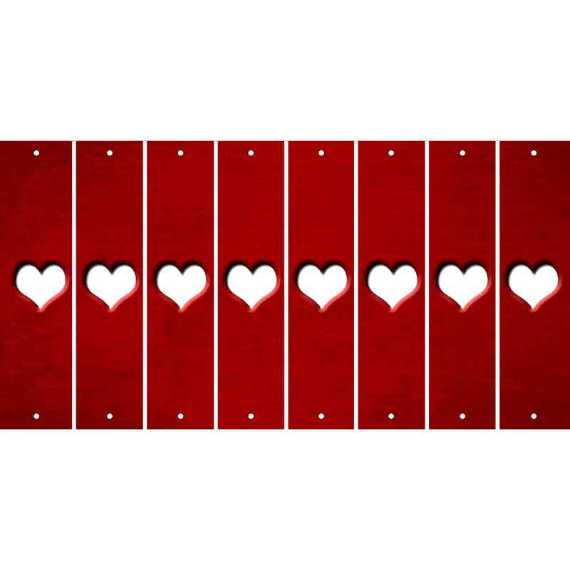 Red Oil Rubbed Cut Fun Strips (Set of 8) ?