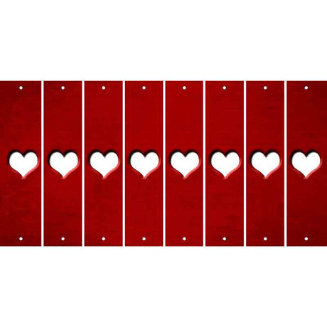 Red Oil Rubbed Cut Fun Strips (Set of 8) ?