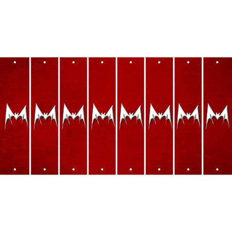 Red Oil Rubbed Cut Fun Strips (Set of 8) BEAR