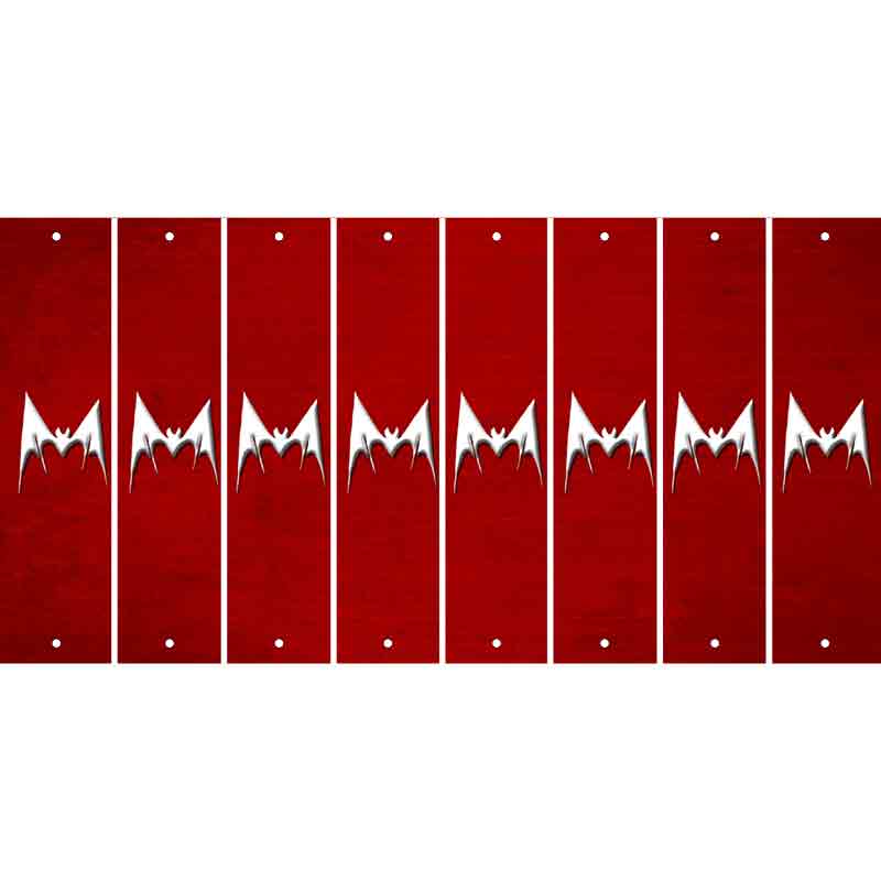 Red Oil Rubbed Cut Fun Strips (Set of 8) BEAR