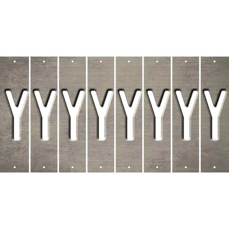 Tan Oil Rubbed Cut Fun Strips (Set of 8) Z
