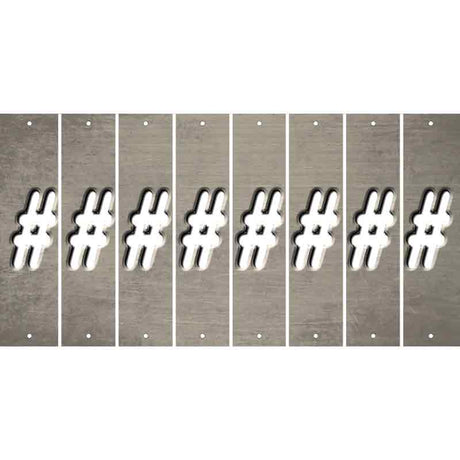 Tan Oil Rubbed Cut Fun Strips (Set of 8) @