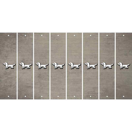 Tan Oil Rubbed Cut Fun Strips (Set of 8) DOG