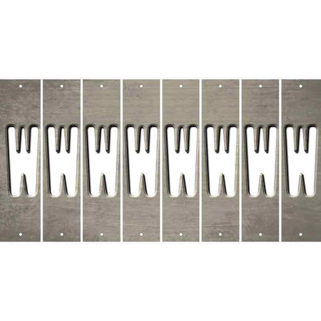 Tan Oil Rubbed Cut Fun Strips (Set of 8) X