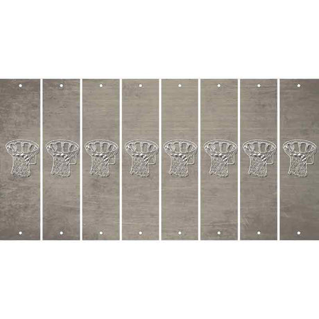 Tan Oil Rubbed Cut Fun Strips (Set of 8) BAT