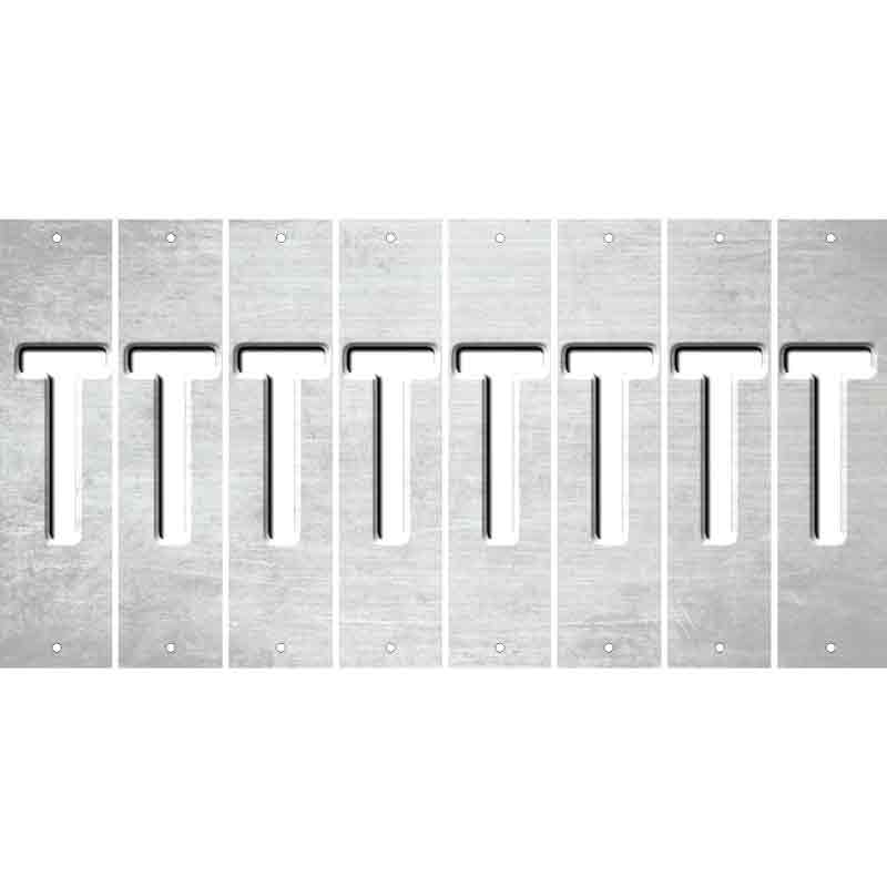 White Oil Rubbed Cut Fun Strips (Set of 8) U