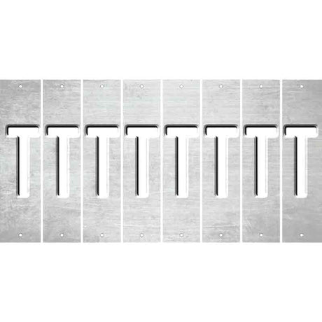 White Oil Rubbed Cut Fun Strips (Set of 8) U