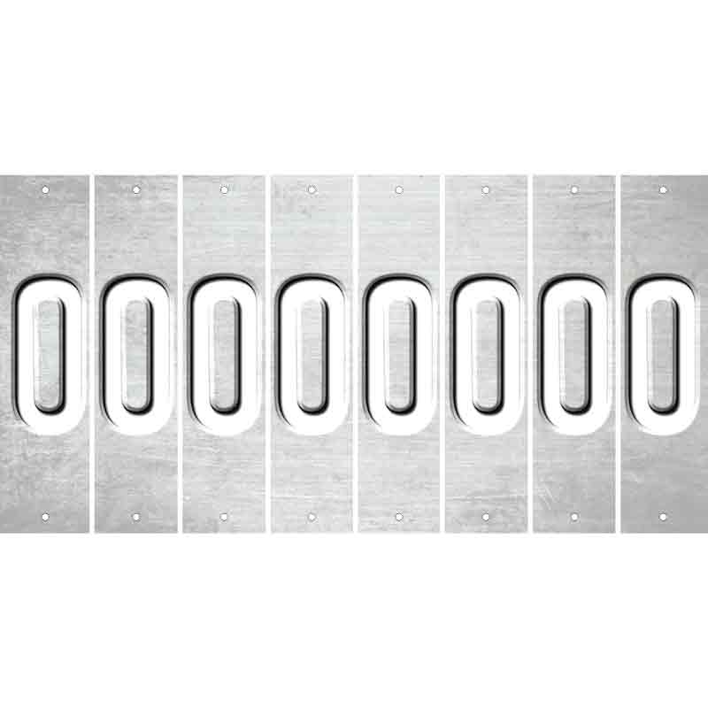 White Oil Rubbed Cut Fun Strips (Set of 8) P