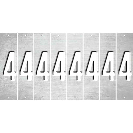 White Oil Rubbed Cut Fun Strips (Set of 8) 5