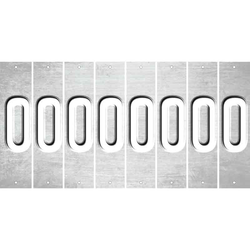 White Oil Rubbed Cut Fun Strips (Set of 8) 1