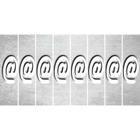 White Oil Rubbed Cut Fun Strips (Set of 8) !