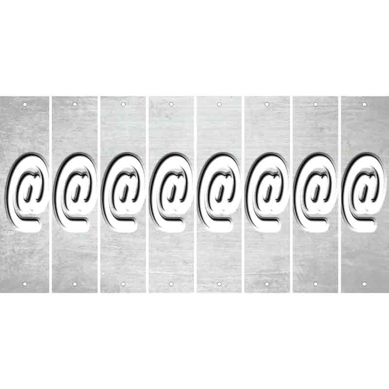 White Oil Rubbed Cut Fun Strips (Set of 8) !