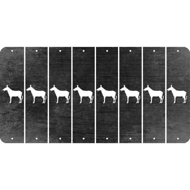 Black Oil Rubbed Cut Fun Strips (Set of 8) DONKEY