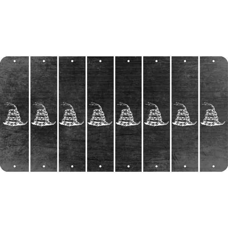 Black Oil Rubbed Cut Fun Strips (Set of 8) GADSDEN SNAKE