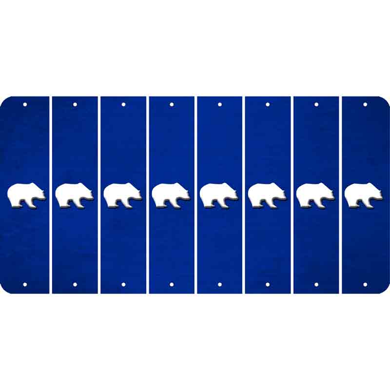 Blue Oil Rubbed Cut Fun Strips (Set of 8) BEER MUG