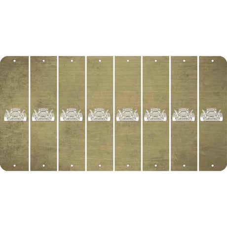 Gold Oil Rubbed Cut Fun Strips (Set of 8) HOT ROD