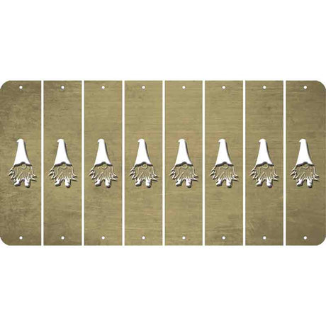 Gold Oil Rubbed Cut Fun Strips (Set of 8) GNOME
