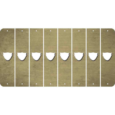 Gold Oil Rubbed Cut Fun Strips (Set of 8) MASK