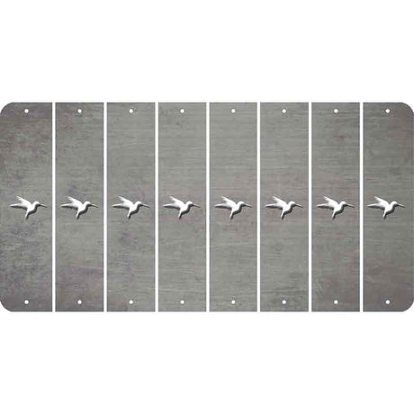Gray Oil Rubbed Cut Fun Strips (Set of 8) HUMMINGBIRD