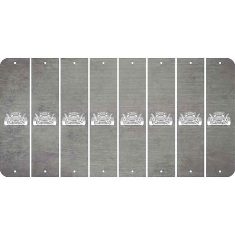 Gray Oil Rubbed Cut Fun Strips (Set of 8) HOT ROD