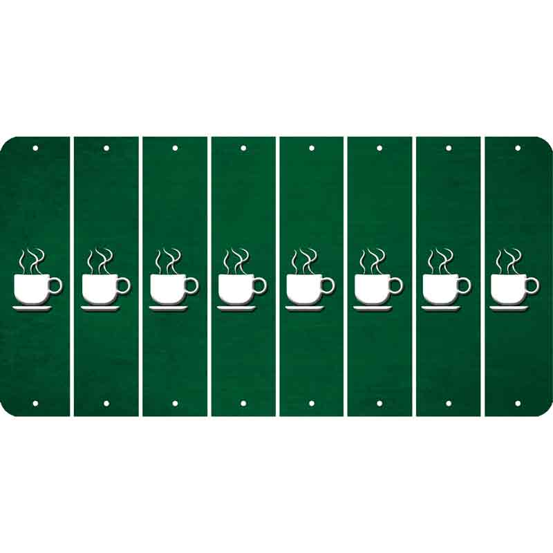 Green Oil Rubbed Cut Fun Strips (Set of 8) COFFEE MUG
