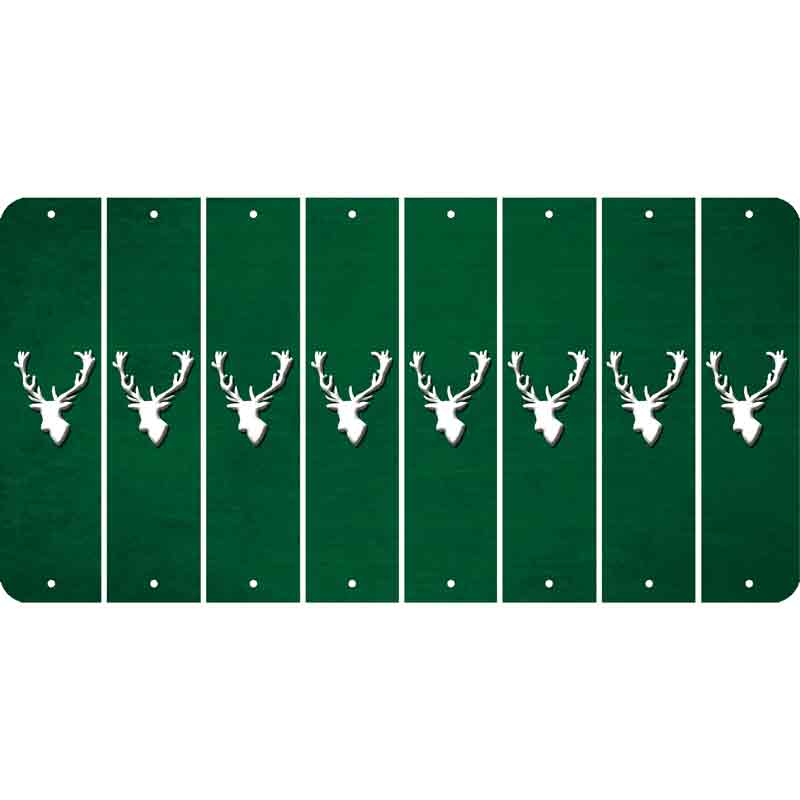 Green Oil Rubbed Cut Fun Strips (Set of 8) ELK