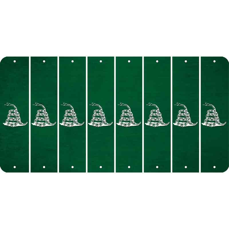 Green Oil Rubbed Cut Fun Strips (Set of 8) GADSDEN SNAKE