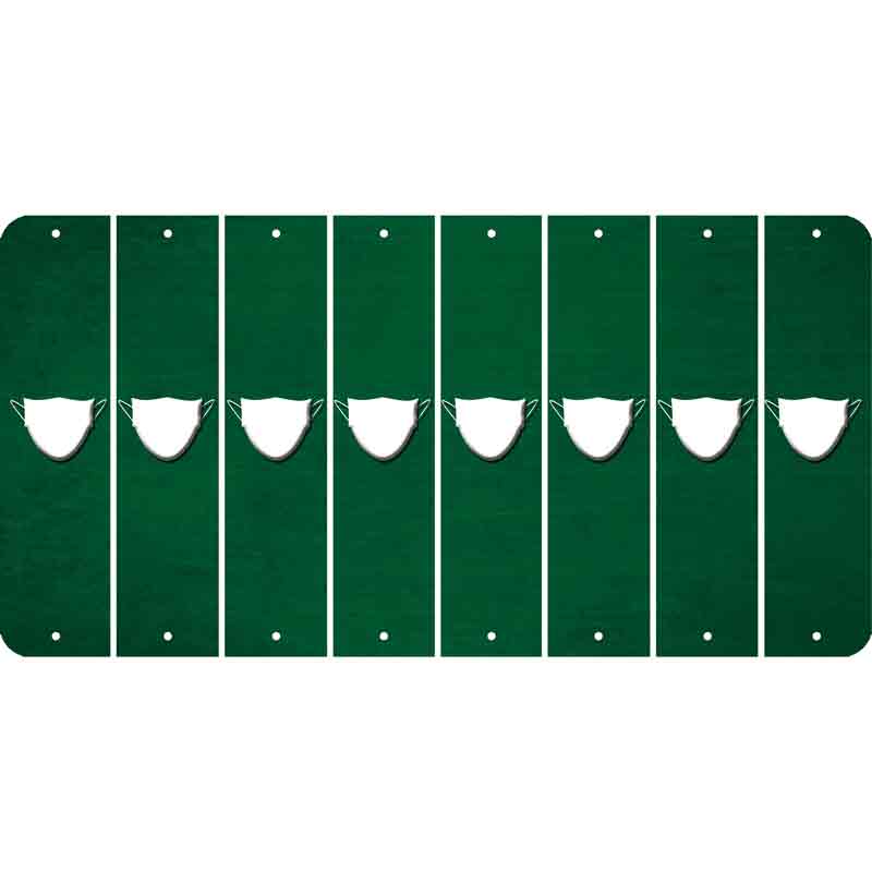 Green Oil Rubbed Cut Fun Strips (Set of 8) MASK