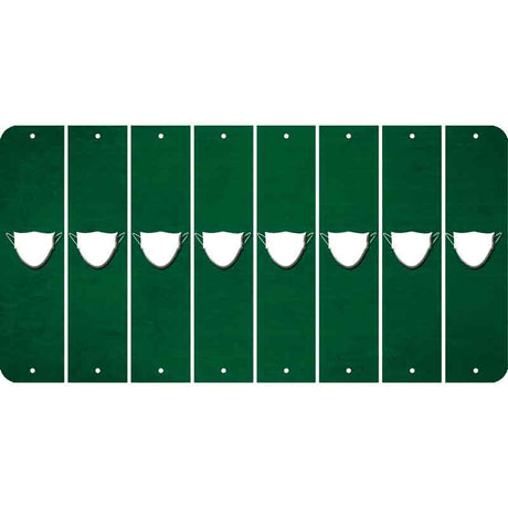 Green Oil Rubbed Cut Fun Strips (Set of 8) MASK