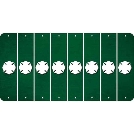 Green Oil Rubbed Cut Fun Strips (Set of 8) MALTESE CROSS