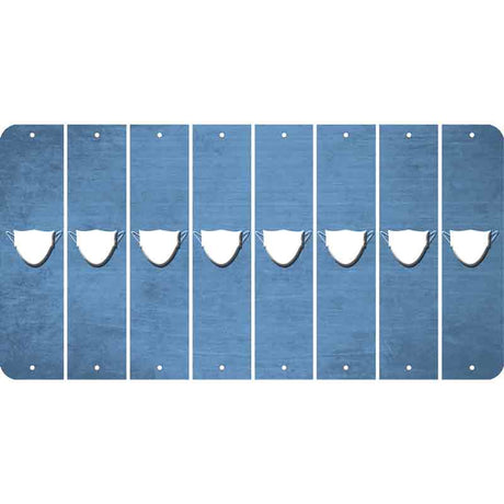 Light Blue Oil Rubbed Cut Fun Strips (Set of 8) MASK