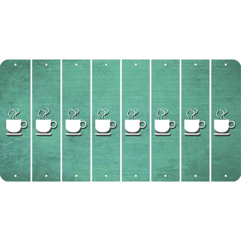 Mint Oil Rubbed Cut Fun Strips (Set of 8) COFFEE MUG