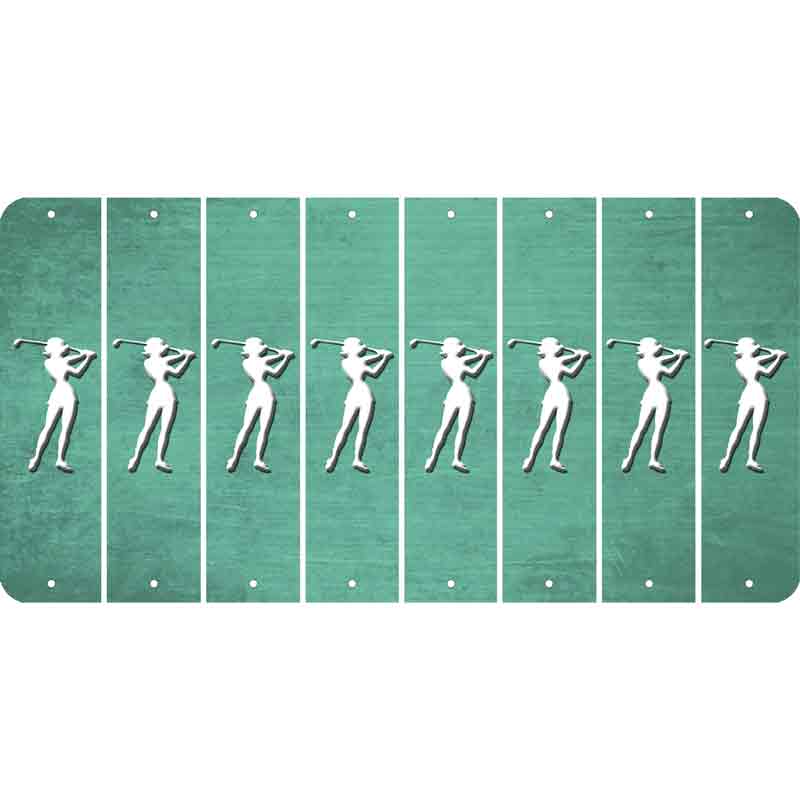 Mint Oil Rubbed Cut Fun Strips (Set of 8) MALE GOLFER