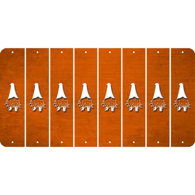 Orange Oil Rubbed Cut Fun Strips (Set of 8) GNOME