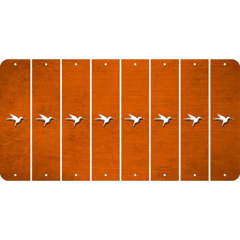 Orange Oil Rubbed Cut Fun Strips (Set of 8) HUMMINGBIRD